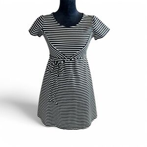 Jessica Simpson Maternity Dress Black and White Striped